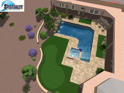 3D Pool Design by Specialty Pools 3D Pool Design